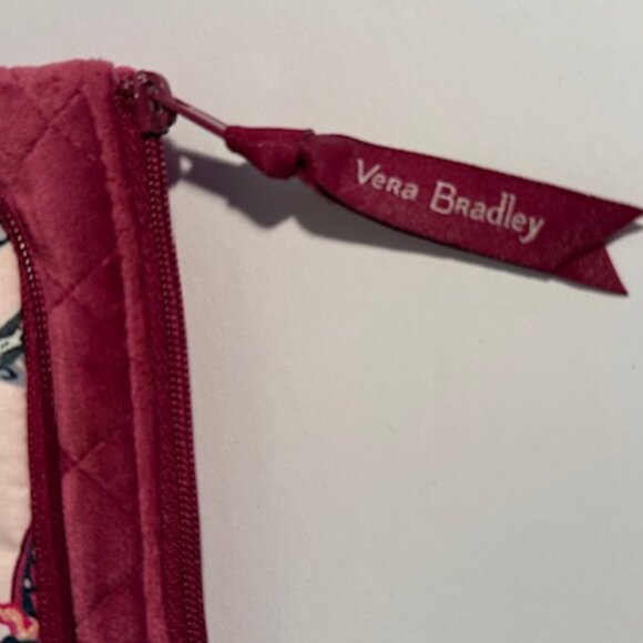 Vera Bradley Majestic Magenta Quilted Velvet Organizer Makeup Travel Bag - Picture 5 of 7